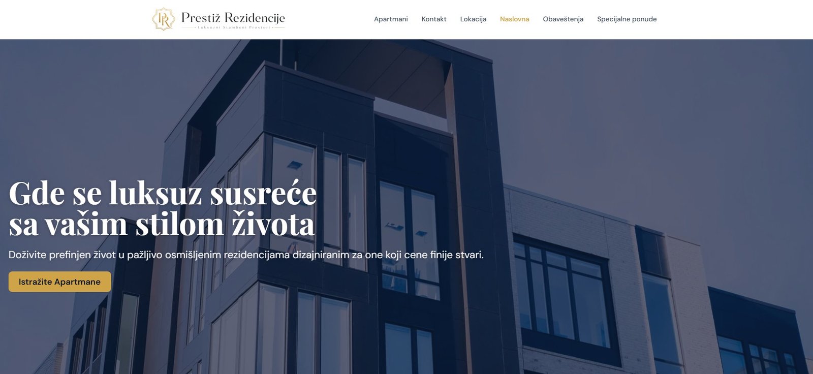 Real estate mock-up projekat